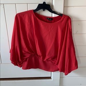 Never worn before red blouse
